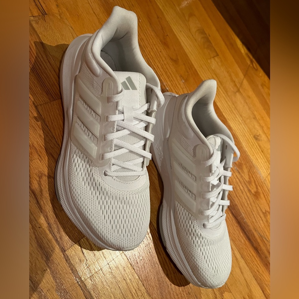 adidas White Mesh Athletic Shoes - Picture 3 of 5